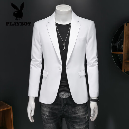 Playboy (playboy) costume veste texture masculine double fente à fente formelle de bonbons de bonbons couleurs décontractées