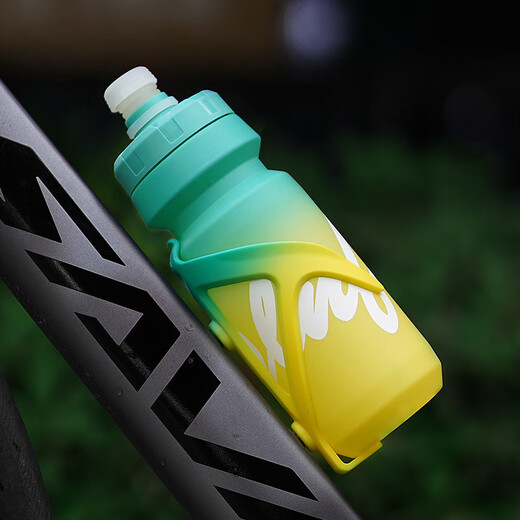 Xide Sheng suitable for bicycle water bottle rack water bottle rack mountain road bike water release bracket water cup rack folding bike riding equipment Vibrant Lime water bottle rack + water bottle 650ML