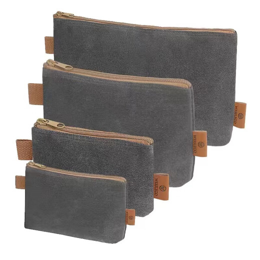 WESSLECO American brand waterproof tool bag electrician woodworking storage bag new wear-resistant hardware tool bag khaki_three-piece set