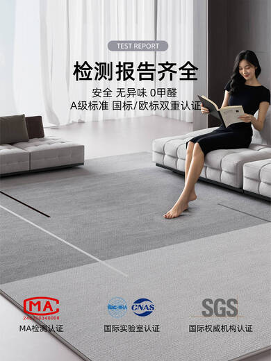 Yonghuan Wohnzimmer Teppich 2025 neuer Stil kostenloses Waschen und löschbares Schlafzimmer Sofa Haushalt Licht Luxus -Bodenmatten Großer Bereich Full Shop 140 cm*200 cm verbessertes Modell 14066