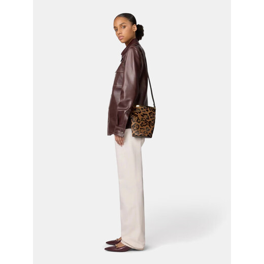 Tod's [chinesisches Valentinstagsgeschenk] offiziell 2025 Herbst- und Winter Neues Produkt Frauen Magenta Bag Eimerbeutel braun/schwarz