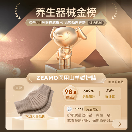 ZEAMO medical cashmere knee pads to warm old cold legs, middle-aged and elderly arthritis men and women autumn and winter knee protection against cold