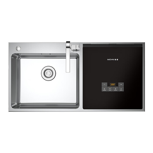 Each Yu sink dishwasher J2 household embedded 19-bowl integrated dishwashing and disinfection machine 41L large sink Yu Yu seafood fruit and vegetable washing J2 large sink 41L (sink on the left, dishwasher on the right)