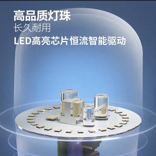 Philips (PHILIPS) LED bulb low-power cylindrical bulb high-brightness energy-saving e27 screw bulb 15w-white light 6000K one pack