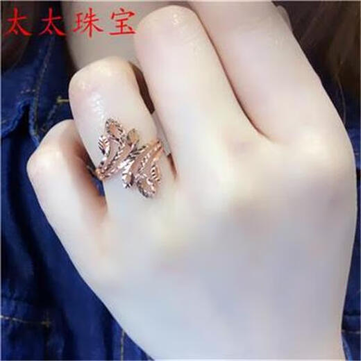 KZD Old Phoenix pure Russian 585 purple gold ring European 14K rose gold color gold exquisite large ring ring