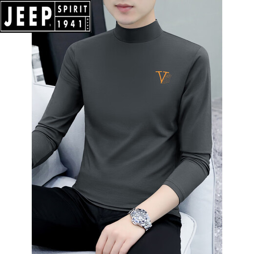 Jeep Spirit Pure Cotton Halfleneck Base Roote Men's Men's Longleaded Fet Fut Fit Solid Color Средние воротнички и осенний футболка для мужчин-нижней бешени за пределами осенней одежды LH-IPC6187 СЕРЕ СЕРЫЙ М [Предлагается 100-115JIN [Джин равняется 0,5 кг]]]