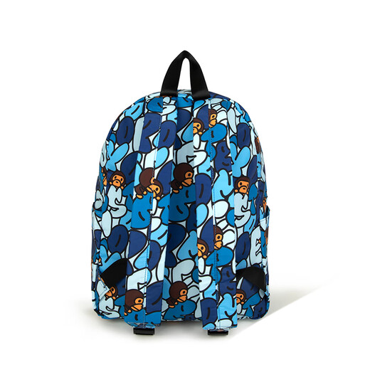 Baby Milo Store Frauen Herbst und Winter Cartoon Monkey Muster Rucksack 4274xxp Blue Bla