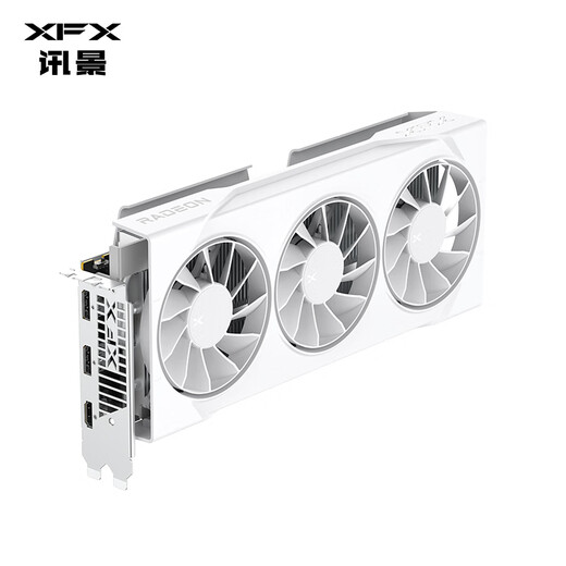 XFX (XFX) AMD RADEON RX 9060 XT Overseas Version 290 V3 16GB White Samsung Video Memory New E-Sports Game Intelligent Learning Desktop Computer Independent Graphics Card