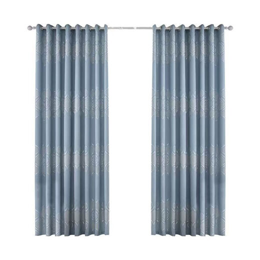 A complete set of Yilianfang curtain curtain rods for bedroom blackout 2025 new style simple living room light luxury high-end without punching installation Diamond gold leaf coffee color - free dual-use telescopic Roman rod Applicable wall width 1.6-2.1m Curtain height 2.0m *set of 2 pieces
