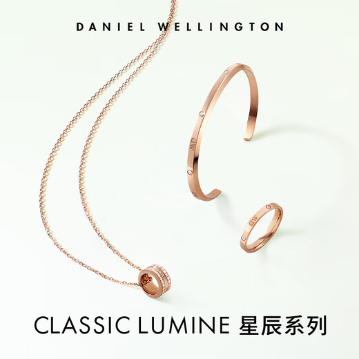 Daniel Wellington dw ring for women, star series couple ring, rose gold No. 56, birthday gift for girlfriend DW224