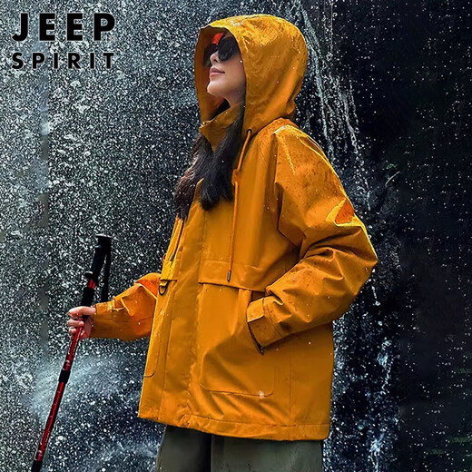 JEEP SPIRIT Jeep Jacket Jacket Men's and Women's Autumn and Winter Windproof Outdoor Couple Jacket Men's Sunflower XL