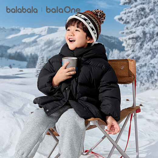 Balabala children's clothing children's down jacket baby girls boys 2025 winter thickened warm coat tops baby bread clothes