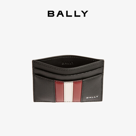 BALLY new autumn MYTHOS men's cowhide card holder 6308565 black 10*7cm