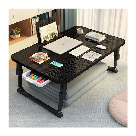 MPPMCK dormitory bed folding small table bed table laptop desk bed bed bed bed bed bed bed bed bed bed bed sitting on the dormitory study Pearl white + three gear lift 60x40-US model 14066