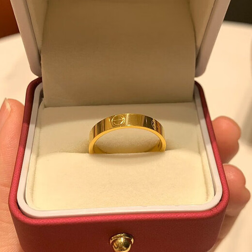 Hundred-year-old ancient craftsmanship gold-plated silver ring light luxury style ring ancient method plain ring gold-plated silver-plated men and women's ring Hong Kong code No. 17, exquisite thickening and widening