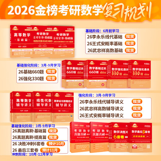 [JD Express] Paquete de estudio en Aspecto] Wu Zhongxiang 2026 Examen de ingreso de posgrado Matemáticas Matemáticas Avanzadas Tutoriales Lectura Notas PREGUNTAS BASIC 660 Preguntas Li Yongle Reviews El libro completo Matemáticas primero y segundos Números Tres Preguntas de Algebra Lineal de alta calidad.