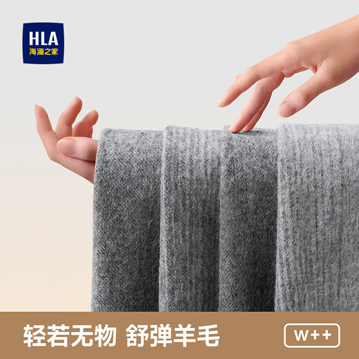 Heilan House (HLA) men's scarf pure wool autumn and winter warm thickened scarf male birthday gift gift box for boyfriend and husband