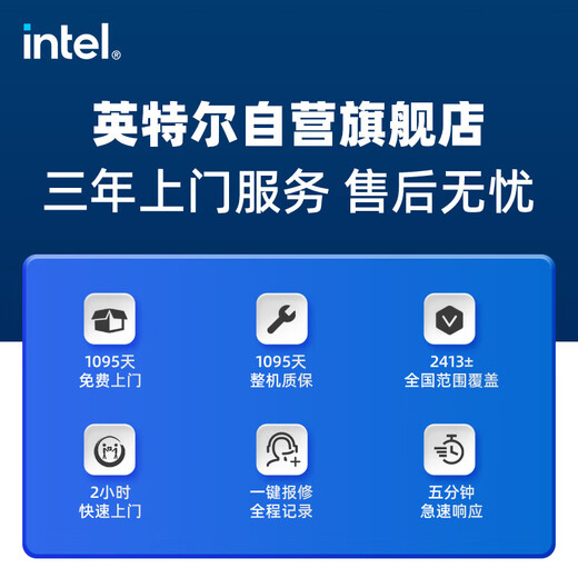 Intel Lingxi 510 desktop computer (i5 13400 16G 1T SSD business keyboard and mouse) WIFi6 commercial office machine mini single host