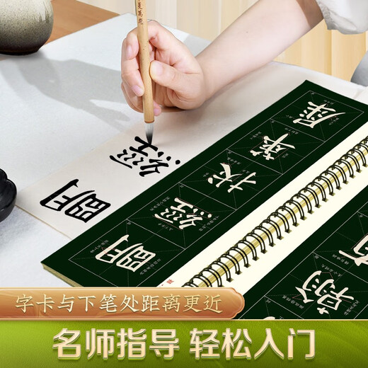 Cuaderno de caligrafía Huaxia Wanjuan, tarjeta de caligrafía con copia cercana, volumen completo de la estela de Yan Zhenqing y Yan Qin, copia refinada de la caligrafía de estela, introducción para adultos principiantes, cuaderno de caligrafía con copia a pincel ampliada, 2 volúmenes