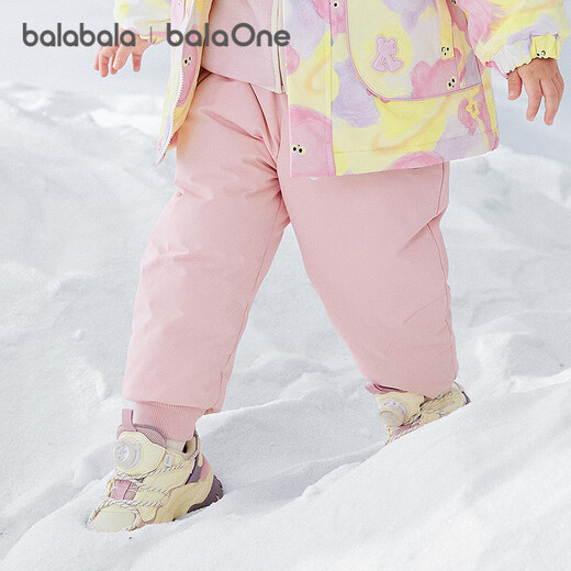Balabala children's clothing baby down pants three-proof boys and girls pants children's winter clothing 2025 new trousers sweatpants warm