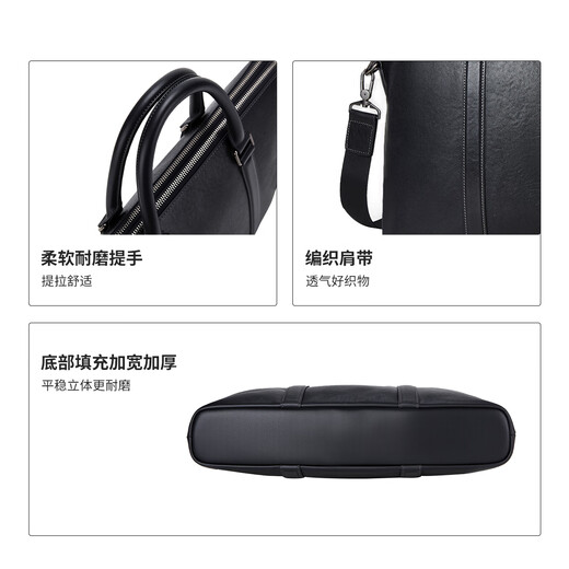 Navigare Italian small sailing business men's handbag leather computer briefcase commuting large capacity New Year gift