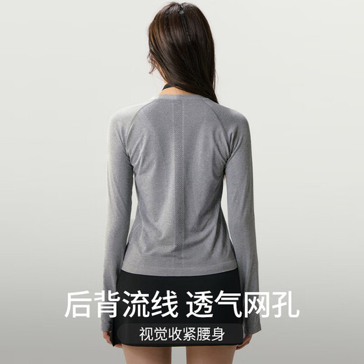 Freestyle sports tops for women, slim fit, seamless yoga wear, Pilates training, running fitness long-sleeved T-shirts for autumn and winter