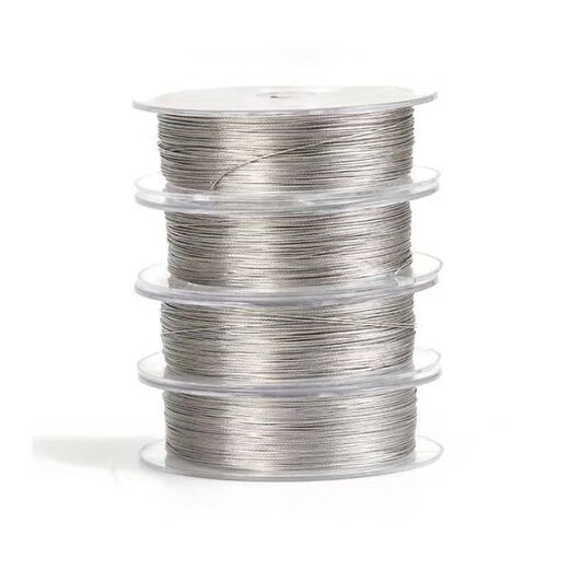 Vinoa 304 soft stainless steel wire rope, soft 0.2-0.8mm plastic coated chandelier jewelry fine steel wire 0.2mm (1*7) 20 meters free 20 aluminum sets