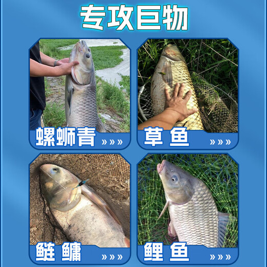 Big thing line double hook finished herring grass carp Iseni big thing giant fish hook genuine tied anti-winding set Iseni 4 sets hook No. 10 + line 10 #