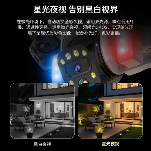 Batianan four-lens solar camera rural field 4g lifetime traffic-free outdoor care remote monitor home 360-degree full color high-definition night vision outdoor plug-in-free