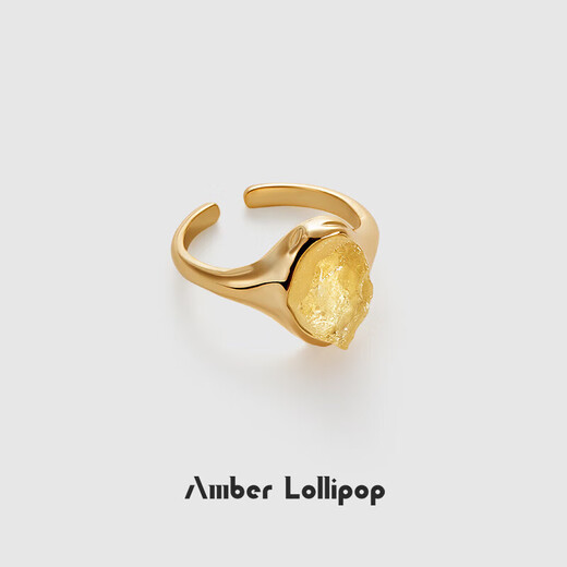 Amber Lollipop Wang Yuwen's same style crystal ring women's open index finger ring anniversary birthday gift for girlfriend and wife