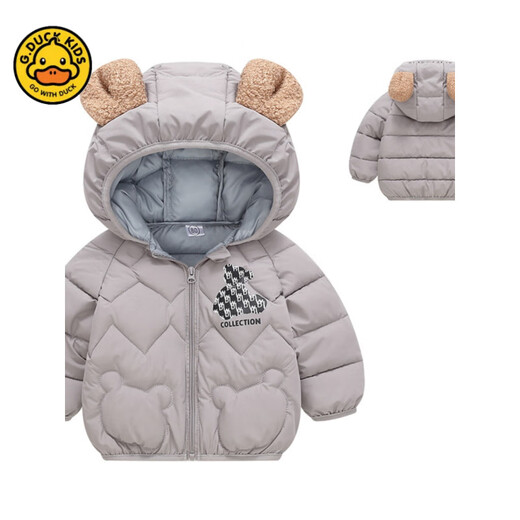 G.duck parent-child wear mother-daughter cotton coat bright red 120 recommended 100-110 cm