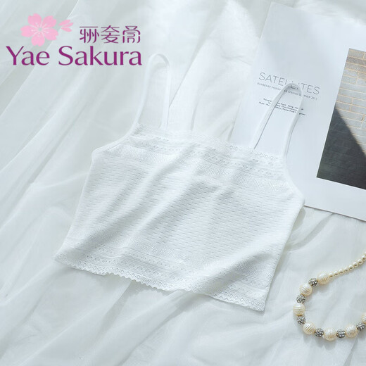 YAE SAKURA lace tube top half beautiful back camisole girls underwear summer thin anti-exposure cover chest inner cover Y-White (1 piece) One size fits all 70-110Jin Jin is equal to 0.5 kg