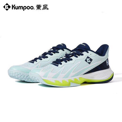 KUMPOO 2025 nuevos zapatos de bádminton Shura G828 antideslizantes, amortiguadores, transpirables KUMPOO, calzado deportivo de competición y entrenamiento profesional aqua/azul marino 41