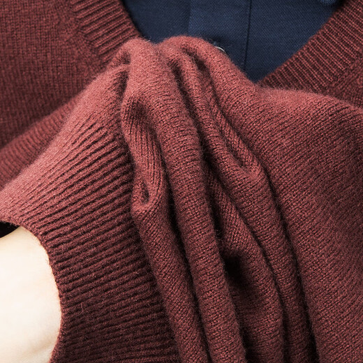 Hengyuanxiang Shirt Collar Sweater Men's Pure Wool 2025 Autumn and Winter New Men's Fake Two-Piece Wool Sweater Tops Business Casual Deep Sea Blue