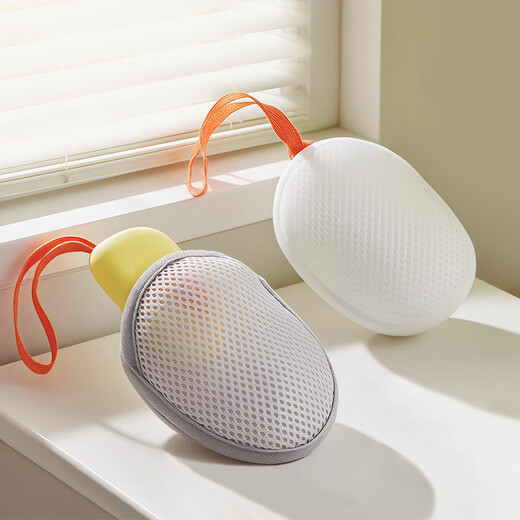 Beauty Skin Thick Double-Sided Soap Bag Foaming Net 2pcs Sandwich Soap Bath Mesh Face Washing Bubble Bath Flower MF8971