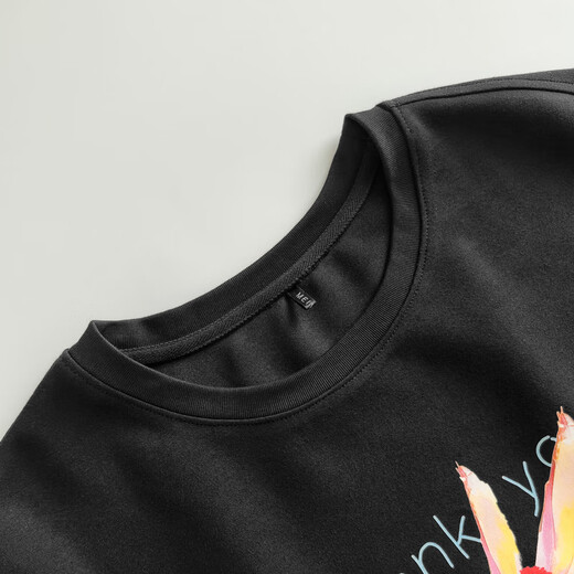 MEIYANG Little Red Riding Hood Sweater Air Layer Knitted Round Neck Embroidered Printed Top Age-Reducing Vitality and Slimming Autumn New Style Black M