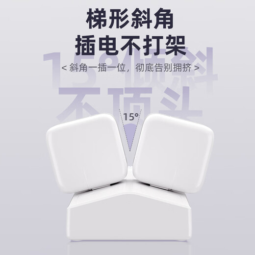 Sushi Helmo Trapezoidal Desktop Charging Station Innovation 2USB+Type-c Desktop Socket/Plug Board/Socket Strip/Terminal Board/Pull Line Board Master Control Switch 5 Positions 0.2 Meters