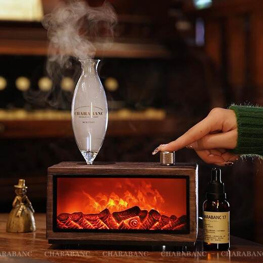 He Jiagong Fireplace Aromatherapy Machine Cold Aromatherapy Device Solid Wood Graduation Gift New Home Warming Gift for Boys C Deluxe Edition No. 16 Oriental Jasmine Green + No. 35 Jiabo