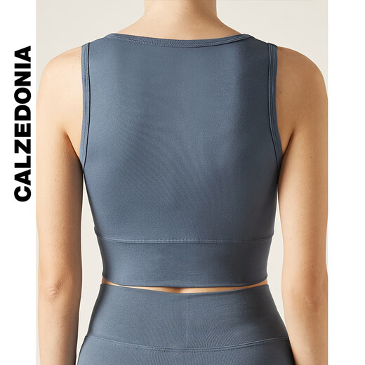 Calzedonia Kaze Italian Socks Spring and Autumn Fashion Seamless Sports Bra Yoga Pilates Vest MODT0018 Dark Blue-080F One Size M /L