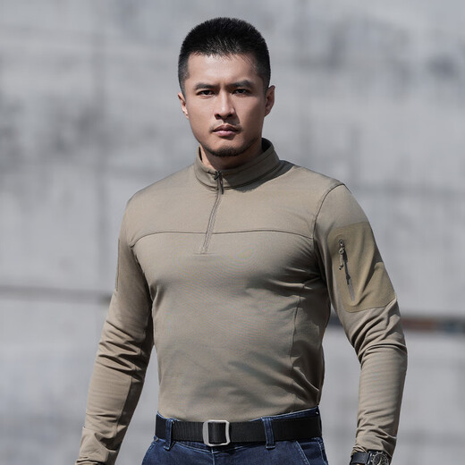 Longya Zhang Yi's same model, the second generation Longya Defender lightweight stand-up collar fleece sweater warm outdoor tactical jacket crocodile color M 175/96A 133-156Jin Jin is equal to 0.5 kg