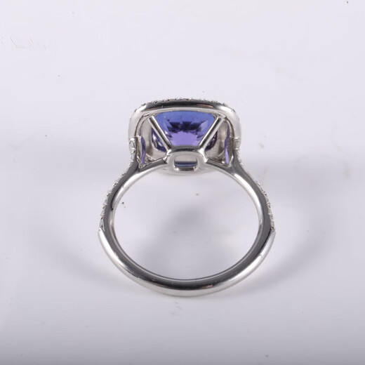 Second-hand 98 new TIFFANY&CO diamond pt950 TIFFANY Soleste series tanzanite diamond ring