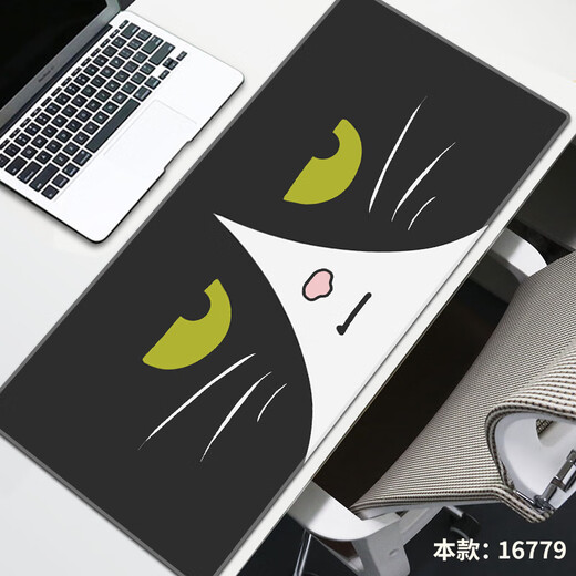Ruqinlian einfach und niedliches Katzenmaus-Pad Super groß, personalisierte, schmutzige, resistente Arbeiter E-Sport-Computer-Schreibtisch-Pad-Gummi-Kautschuk-Tastaturkissen glatte, verdickte Schlosskanten-Handgelenkskissen können angepasst werden.