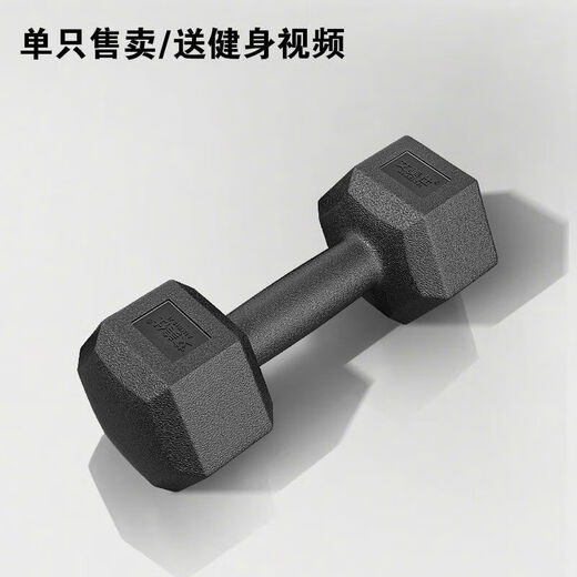 Shantou Lincun Hexagonal Dumbbell Men's Fitness Student 2kg 5kg Home 10kg Rubberized Arm Training Female Fitness Equipment Small Dumbbell Single 2Jin Jin is equal to 0.5kg (2Jin Jin is equal to 0.5kg -1kg -1kg is equivalent)