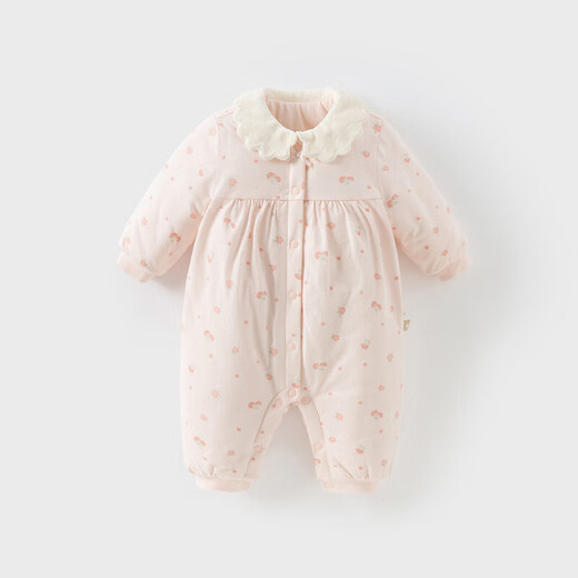 David Bella baby girl quilted romper autumn and winter newborn onesie baby romper