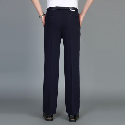 Liangxin Eslithose Herren dünne hohe Taille lose tiefe, lässige, lockere Hose mit gerader Bein