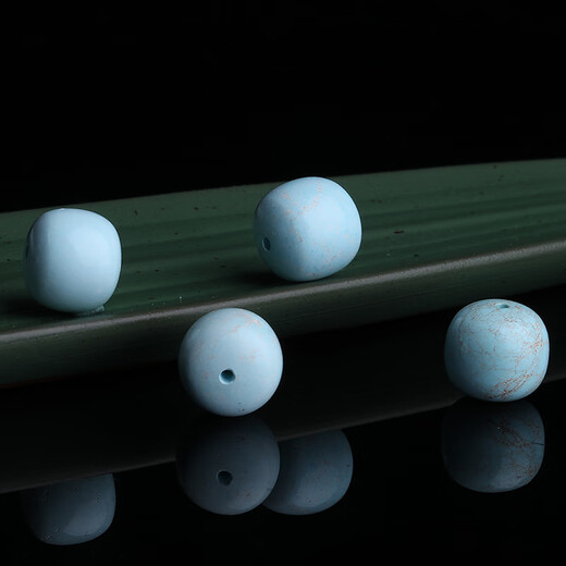 Yanyun Jewelry Luxury Collection Grade Turquoise Single Beads Loose Beads Original Mine Mirror High Porcelain Barrel Beads Toy Accessories Crystal Beads 9x8mm