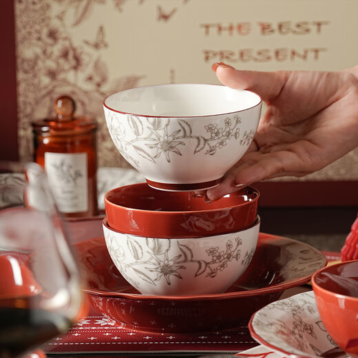 Creation Pig bowl, plate, chopsticks and tableware set complete gift box wedding gift for newlyweds and brides newlyweds, engagements and moving house Prague tableware set 10-piece gift box (fast delivery next day)