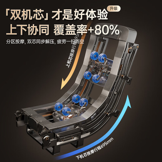 AUX 2025 New Massage Chair LH15A Home Full Body Space Capsule Zero Gravity Multi-Function Smart Electric Massage Sofa Chair Birthday Gift for Mom and Dad for Parents' Day Upgraded to High-End Exclusive/White + 4D Dual Movement + Model LH36L