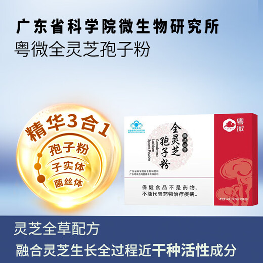 Guangdong Weiquan Ganoderma-Sporenpulver 2 g * 20 Beutel/Karton Die Immunregulation durchbricht die Mauer und ist ein Geschenk für einen Gesundheitsbesuch für ältere Menschen und Menschen mittleren Alters