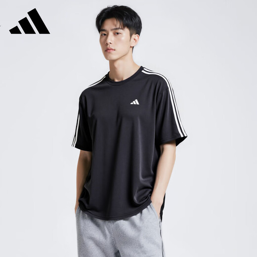 Adidas adidas men's summer training quick-drying sports fitness short-sleeved T-shirt IB8150